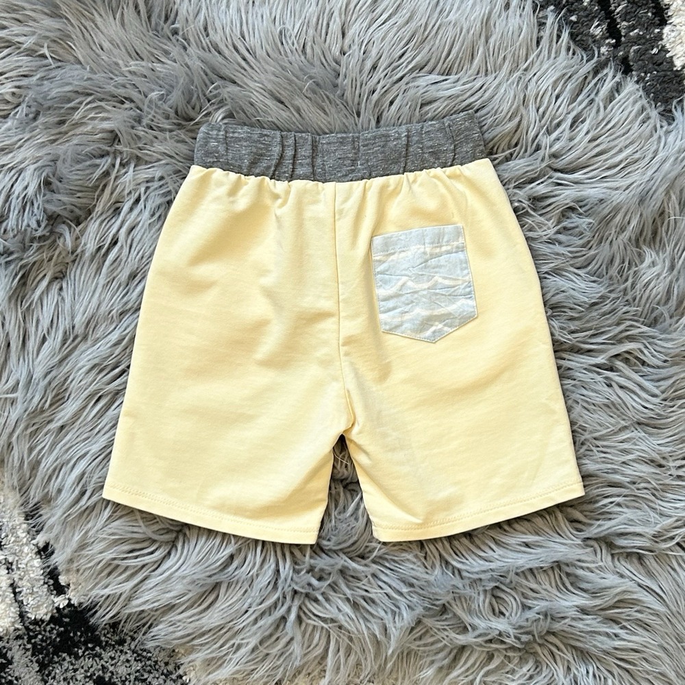 Miki Miette Youth Creme W/Chambray Accents Short Size 4T NEW - Picture 3 of 3